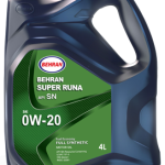 روغن موتور بهران سوپر رانا 0W20 SN چهار لیتر